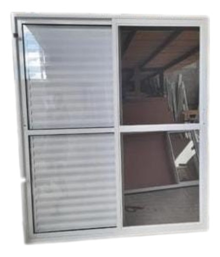 Porta Balc 3f Alum Branco 210x200  L- 25 C/tela 2 Fechadura