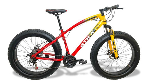 Bicicleta Fat Bike Aro 26x4.0 Pneus Largos Freios Disco 21v