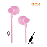 Fone De Ouvido Infantil Teen Com Microfone Oex Fn301 - Rosa