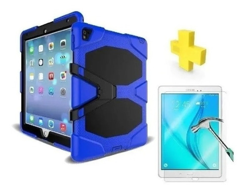 Funda Uso Rudo Para iPad 10.2 iPad 9 / 8 / 7 + Mica Cristal