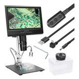 Microscopio Digital Profesional 1080p, Pantalla Lcd De 10 Pu