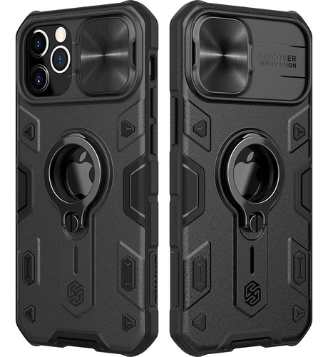 Funda Para iPhone 12 Pro Max Con Protect De Camara Negra