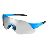  Lentes Ciclismo Shimano Aerolite Azul Hc 