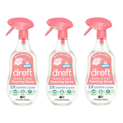 Dreft Jabon Biberones Y Trastes Foaming P\u002Fbebe 532 Ml (3 Pz) | Envío gratis