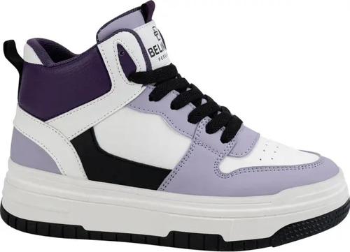 Tenis Belinda De Botita Plataforma Agujetas Mujer 1250352