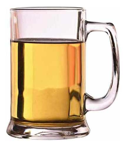 Set X2 Vaso Chopp Cervecero Vidrio 410 Ml Color Transparente