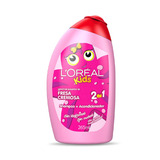 Shampoo 2 En 1 L'oréal Paris Kids Fresa Cremosa En Botella De 265ml Por 1 Unidad