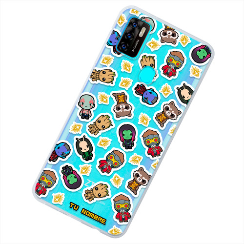 Funda Para Zte Guardianes Galaxia Personalizada Nombre