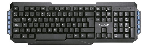 Teclado Inalámbrico Standar Usb 115 Teclas Fujitel Fx Color Del Teclado Negro Idioma Español Latinoamérica