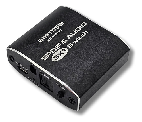 Conmutador Spdif Toslink 3 Entradas - Audio Hd Amitosai