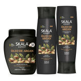 Kit Skala Oleo De Argan Reparação Para Cabelos Opacos