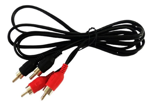 Cable 2 Rca A 2 Rca Audio Rojo Negro 1.5mts