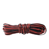 Cable Bipolar De 0,5mm 24 Awg Rojo Y Negro Tira Led X10m