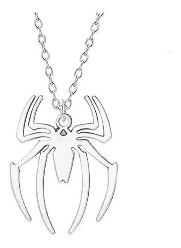 Collar De Spiderman Logo De Hombre Araña De Acero Inoxidable