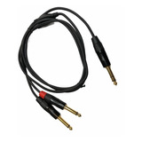 Cable Plug Trs / 2 Plug Ts (insert) Rean By Neutrik 1.5m