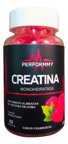 Creatina Monohidratada Em Gomas Sabor Frutas Vermelhas 60 Un