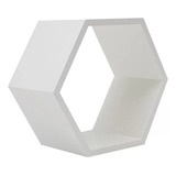 Nicho Colmeia Hexagonal 1 Peça Mdf Decoração 35x30x15