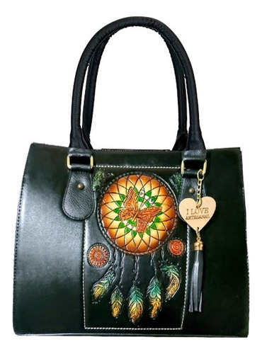 Bolso Dama 100 % Piel Elegancia Grand Capacidad De Leon Gto.