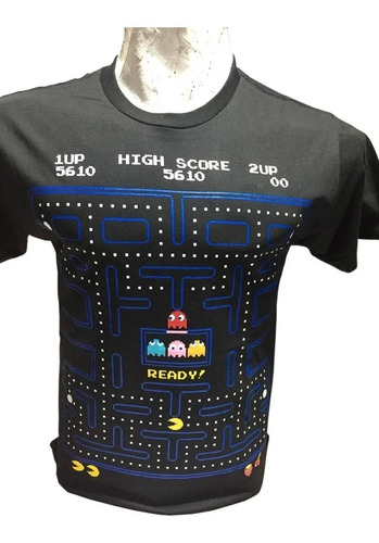 Remera Videos Juegos Pacman Ideal Gamer Calidad Premium