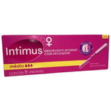 Absorvente Interno Intimus Com Aplicador Médio 8un