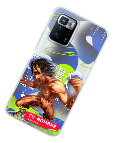 Funda Para Xiaomi Attack On Titan Eren Titán Con Nombre