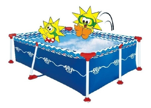 Pileta De Lona Sol De Verano S-250 250x165x65 Cm 2700 Lts