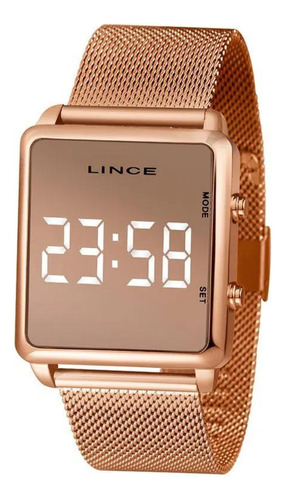 Relógio Lince Feminino Digital Rose Mdr4619l Bxrx Original