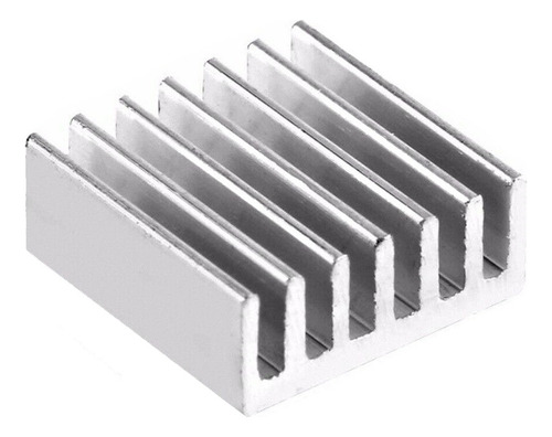 5 Dissipador De Calor Alumínio Com Thermal Pad 14x14x6mm Vrm