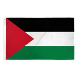 Bandera De Palestina De 45cm X 30cm Con Soporte Plástico