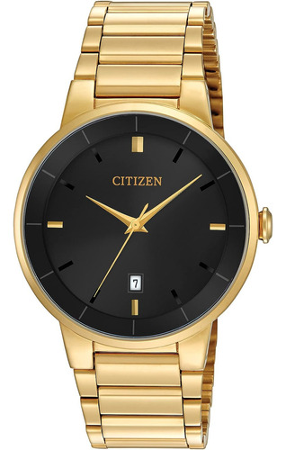 Citizen Reloj De Pulsera Para Hombre 40 Mm Dorado Color De La Correa Amarillo/dorado Color Del Bisel Amarillo/dorado Color Del Fondo Negro