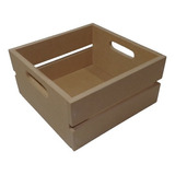 Cajón Deco Organizador 20x20x10 Fibrofácil Pack 6 U.