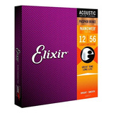 Cuerdas Elixir De Guitarra Acustica De Bronce Fosforado Con