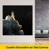 Cuadro Universo Galaxia Astronauta Naves Espacio 60x60 U15