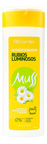  Acondicionador Muss Rubios Luminosos - Manzanilla, Biotina