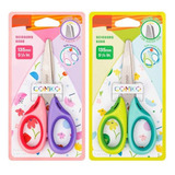 Tijera Escolar Deli Comiko Soft Touch 13,5cm X1 Unidad 