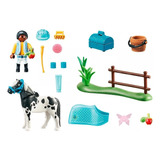 Playmobil Country 70515 Pony 22 Pcs Caballo  Muñeco  Cofre