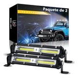 Par Faros Barras 36w Led Auxiliares 7'' Auto Moto Jeep Rzr 