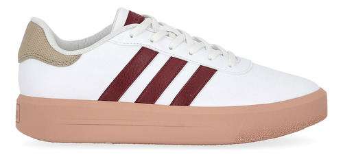 Zapatillas adidas Grand Court Mujer En Blanco Y Bordo | Stoc