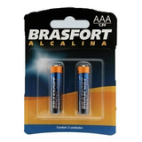 Pilha Alcalina Palito Aaa 1,5v - Brasfort