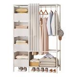 Closet Ropa Organizador De Armario Entrepaños Con Cortina