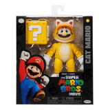 Muñecos Super Mario Bros. La Pelicula Cat Mario 13 Cm