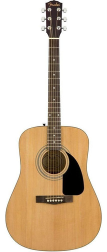 Guitarra Acústica Fender Dreadnought Fa-115 Para Diestros Natural Brillante