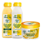 Kit Garnier Fructis Banana Hair Food Shampoo Vegano Y Más