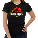 Camiseta Feminina Baby Look Jurassic Park Filme Dinossauro