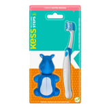 Escova Dental Com Capa Protetora Kess Belliz Azul Cod.2037