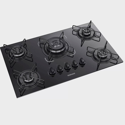 Cooktop Essencial A Gás 5 Bocas Tripla Chama Itatiaia