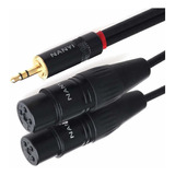 Cable Divisor Audio Trs 3,5mm Macho A 2 Xlr 3-pin Hembra,...
