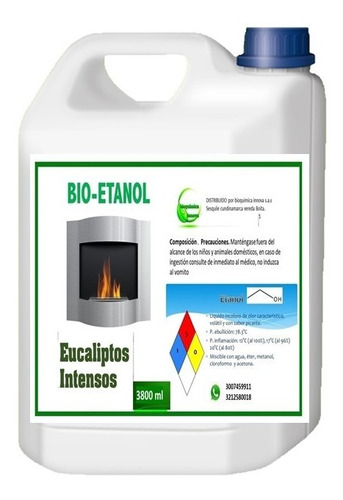 Bioetanol. Combustible  Para Chimeneas Con Aroma Galón 