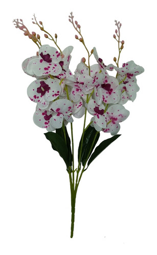  Orquídeas Flor Artificial Decorativa Ramo 