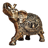 Enfeite Elefante Indiano Estatueta De Resina Pequeno Cor Dourado
